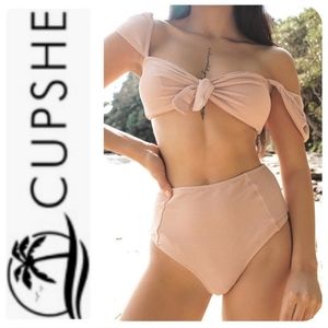 Cupshe Sweet Sands High Waist Bikini